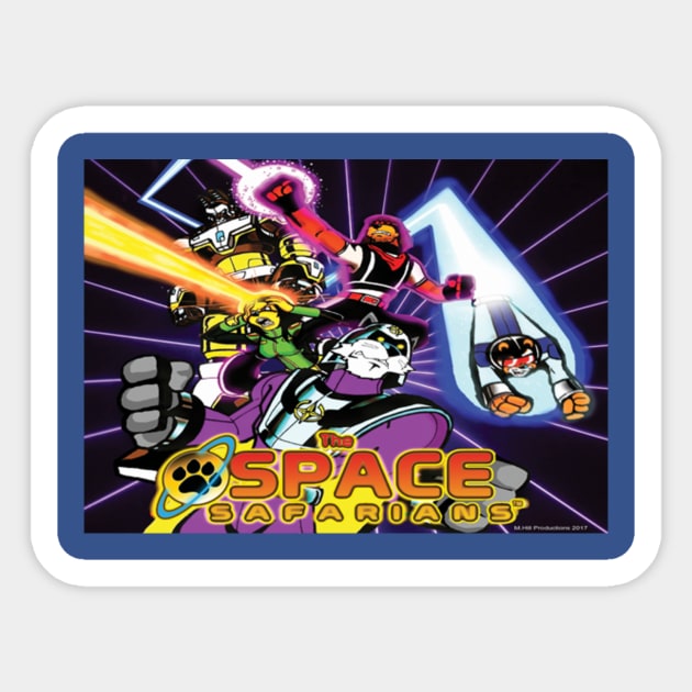 The Space Safarians group picture Sticker by DocNebula